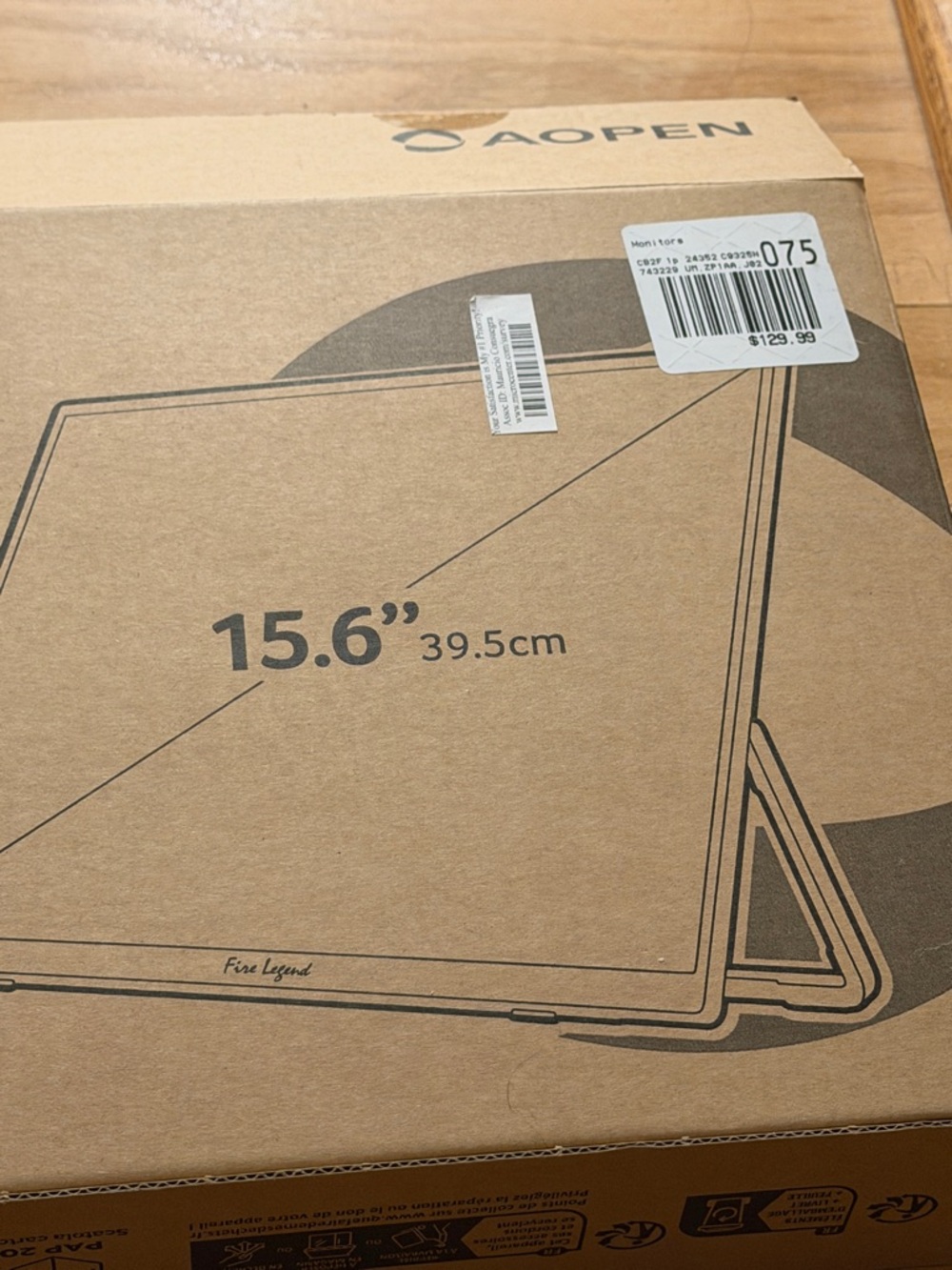 15.6" Portable External Monitor - Black - Picture 2 of 4